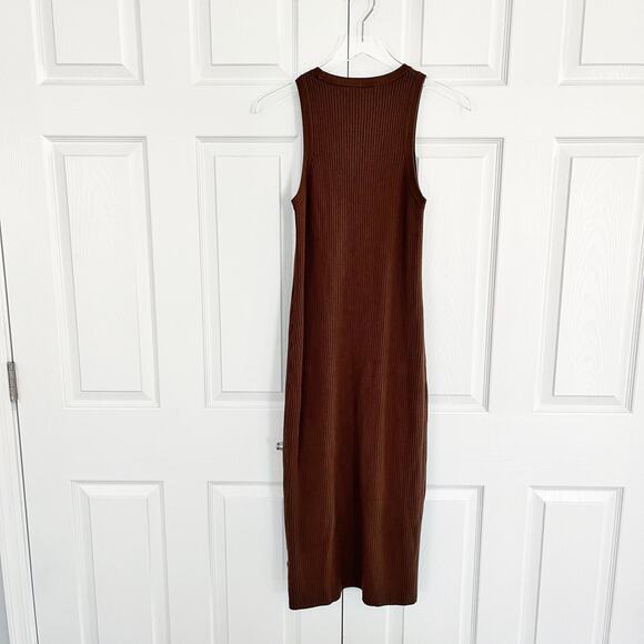 Madewell Sleeveless Midi Sweater Dress in Forage - Picture 8 of 9
